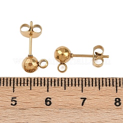 Boucles d'oreilles à tige en acier inoxydable 304&nbsp;STAS-A119-06G