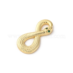 Ciondoli in ottone con pavé di zirconi chiari&nbsp;LS-KK-V016-08G