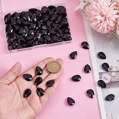 110pcs cabochons de strass en verre à dos pointu&nbsp;RGLA-HY0001-05A