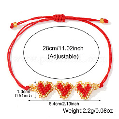 Glasperlen-Herzgliederarmbänder&nbsp;LN8660