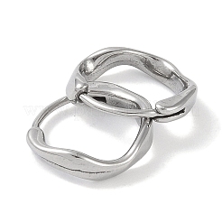 Pendientes de aro de acero inoxidable quirúrgico 316 que no se deslustran&nbsp;EJEW-P274-08P
