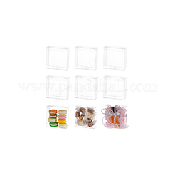 Quadratische Aufbewahrungsgeschenkboxen aus PVC&nbsp;CON-WH0095-105