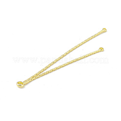 Chaînes à maillons Boston en laiton et gros pendentifs à pompons&nbsp;KK-P227-03G