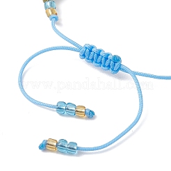 Braccialetti di perline di vetro intrecciate&nbsp;BJEW-MZ00301