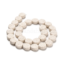 Fili di perle di roccia lavica naturale&nbsp;G-L586-D01-02