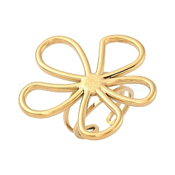 Anillos de puño abiertos de acero inoxidable 304 para mujer&nbsp;RJEW-U060-04A-G