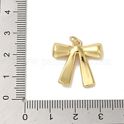 Anhänger aus Messing mit Gestellbeschichtung und Biegeringen&nbsp;KK-H473-18G-01