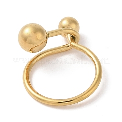 Anelli da dito in acciaio inossidabile 304 con placcatura ionica (ip) per donna&nbsp;RJEW-G315-06G