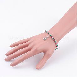 Bracelets avec breloque de thème Noël&nbsp;BJEW-JB03177