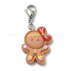 Décoration pendentif en résine sur le thème de Noël&nbsp;HJEW-JM01133
