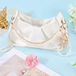 1 juego de cadenas decorativas para bolsos con cuentas de perlas de resina&nbsp;AJEW-CL0006-06