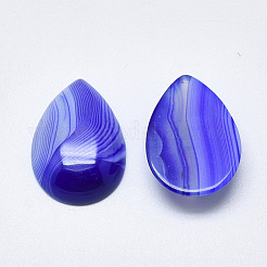 Natürlicher gebänderter Achat / gestreifte Achat-Cabochons&nbsp;G-T122-23C