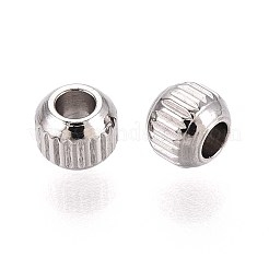 Anlaufgeschützte Abstandsperlen aus Edelstahl 304&nbsp;STAS-T034-4mm-01