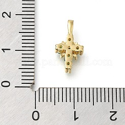 Pendentifs en zircone cubique clair en laiton&nbsp;KK-M101-01G-05