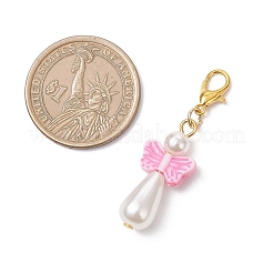 Décorations suspendues d'ange en acrylique et plastique ABS imitation perle&nbsp;HJEW-JM04236
