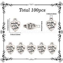 100pcs breloques en alliage de style tibétain&nbsp;TIBE-SC0002-43