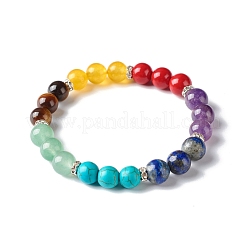 Bracelet de yoga reiki 7 chakra pour fille femme&nbsp;BJEW-TA00020