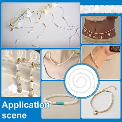 1 brin de perles en coquillage de troca naturel&nbsp;BSHE-PH0001-54