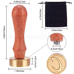 1 Stück goldfarbener Stempelkopf aus Messing&nbsp;DIY-CA0006-34C