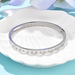 Bracelets en acier inoxydable 304 avec strass pour femmes&nbsp;BJEW-Z092-13P