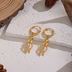 Oktopus-Creolen aus Edelstahl&nbsp;GM3058