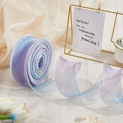1 sachet de ruban organza dégradé de couleurs&nbsp;OHAR-CY0001-01B