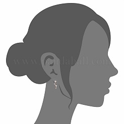 925 sterling silver borchie orecchio&nbsp;JE564B