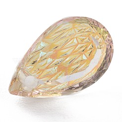 Geprägte Glas Strass Anhänger&nbsp;GLAA-J101-05A-001PS