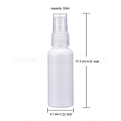 Transparente runde Schultersprayflasche&nbsp;LS-MRMJ-WH0036-A02