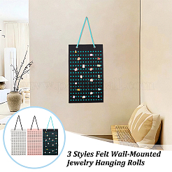 3 Stück 3 Stile Filzrollen zum Aufhängen von Schmuck an der Wand&nbsp;AJEW-OC0005-49