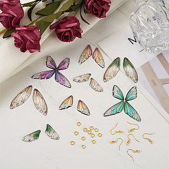 Kits zum Selbermachen von Schmetterlingsohrringen&nbsp;DIY-PJ0001-34