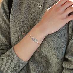 10 Stück 5 Farben 304 Edelstahl Makramee Beutel Armbandherstellung für Steinhalter&nbsp;AJEW-UN00038