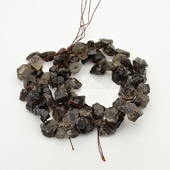 Naturali fumosi pepite quarzo bordare fili&nbsp;G-A139-A08
