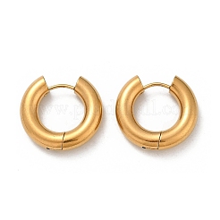 Orecchini a cerchio in acciaio inossidabile 202 lucidati&nbsp;EJEW-M106-02G-03