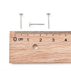 Anlaufgeschützte Ohrsteckerfassungen aus chirurgischem Edelstahl 316 mit flachen&nbsp;STAS-R073-03
