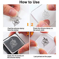 PVC-Plastikstempel&nbsp;DIY-WH0167-56-396
