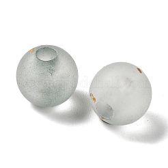 Perles en acrylique transparent mat&nbsp;OACR-F013-13F
