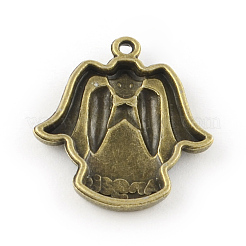 Ange pourcentages en alliage de style tibétain&nbsp;PALLOY-1581-AB-NF