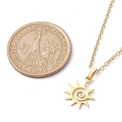 201 collane pendenti in acciaio inossidabile&nbsp;NJEW-JN04764-03