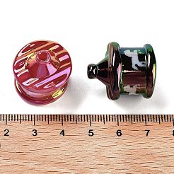 Placcatura uv perline acriliche iridescenti arcobaleno&nbsp;OACR-F009-06