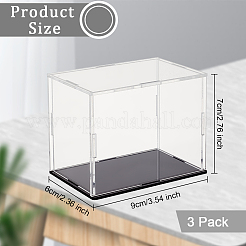 Scatole di visualizzazione di action figure di giocattoli in acrilico trasparente&nbsp;ODIS-WH0038-07B