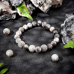 Cremagliera in ottone placcatura perline zirconi&nbsp;ZIRC-NB0001-01P