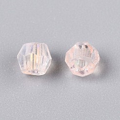 Perles de verre peintes par pulvérisation transparent&nbsp;EGLA-N018-4mm-08