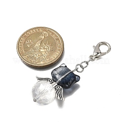 8 pendentif décoratif en verre en forme de chat&nbsp;HJEW-JM04088