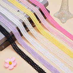 20 m Polyester-Stretch-Spitzenband mit Rüschenrand&nbsp;OCOR-GF0003-37C