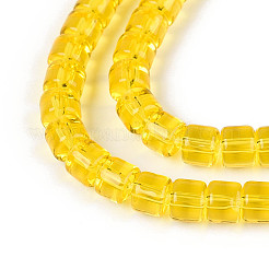 Fili di perline do vetro trasparente&nbsp;GLAA-N065-4x4mm-A02