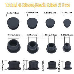 32 bouchon d'étanchéité en silicone pour bouteille de 4 styles&nbsp;AJEW-GF0008-10C-01
