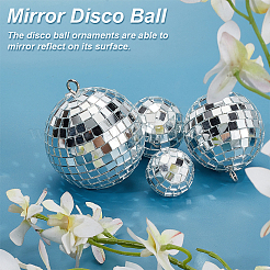 Pendenti a sfera riflettente con sfera a specchio&nbsp;DIY-WH0570-26