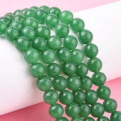 Chapelets de perle en jade blanc naturel&nbsp;X-G-R165-8mm-14