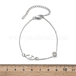 201 Edelstahl-Kabelkettenarmbänder&nbsp;BJEW-H205-01B-P